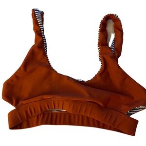 Rove Swim Copper Sporty Cutout Bikini Top